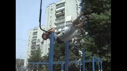 Украинец Прави Уличен Фитнес