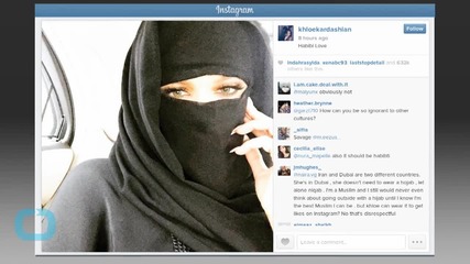 Khloe Kardashian Receives Internet Backlash for Niqab Selfie
