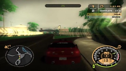 Need for Speed ( Nfs ) Most Wanted - Baron blacklist #10 Vs me - Race 1