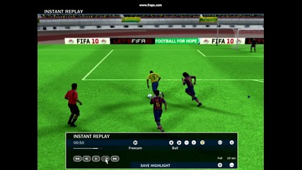 Fifa10-случаен гол на Луиш Фабиано vs barcelona