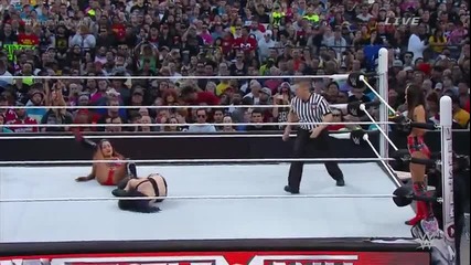 The Bellas vs A.j. Lee & Paige || Wrestlemania 31