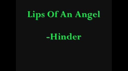 Hinder - Lips Of An Angel - Acoustic