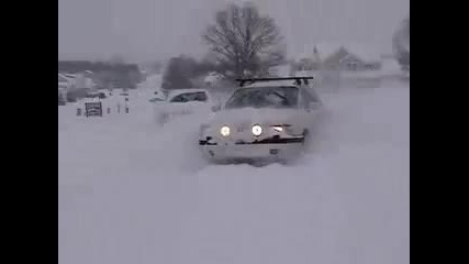 Audi A4, Audi 90, Subaru Wrx Snow Driving 