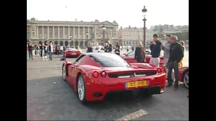 3 Ferrari in Paris 