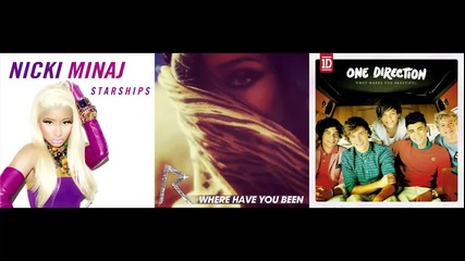 Вълшебно ! Nicki Minaj and Rihanna vs. One Direction - Where Have Starships Been Beautiful