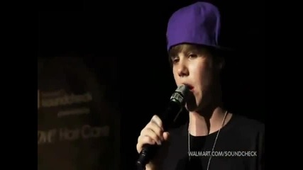 [4 4] Cql koncert Justin Bieber - Walmart Soundcheck [ 11.04.2010 ]