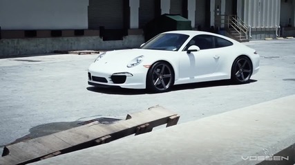 2012 Porsche 911 Carrera (991) on 20 Vossen Vvs-cv3 Concave Wheels - Rims