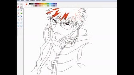 Drawing Ichigo In Ms Paint