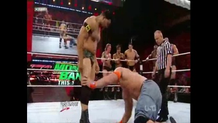 John Cena vs. The Nexus (6 on 1 Handicap Match) (raw 07 12 2010) Part 2