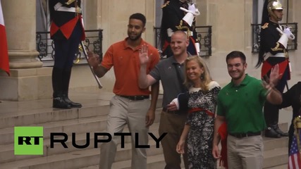 France: Thalys train 'heroes' receive Legion of Honour from Hollande
