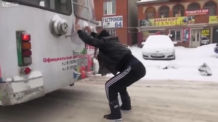 Как се ползва тролея през зимата в Русия