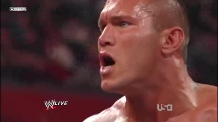 Randy Orton Kick Michael mcgillicutty in the skull !