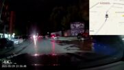 На задна гума между колите в Студентски град