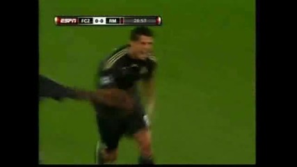 Първият гол на Кристиано Роналдо за Реал Мадрид
