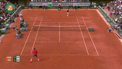 N Djokovic vs M Raonic - Roland Garros [2014]