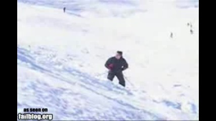 Pich pravi ski skok i se razbiva!!!