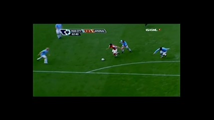 Man City vs Arsenal 4 - 2 ** Gol Adebayor