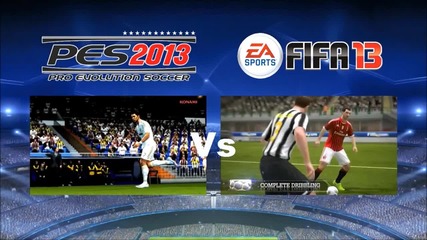 Pes 2013 Vs Fifa 13 Gameplay