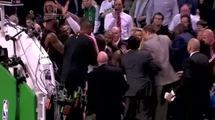 2010 Playoffs Game 1 Boston Celtics Vs Miami Heats Recap (kg & Q Rich Fight) (hq) 