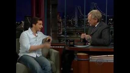 Bear Grylls In Late Show With David Letterman