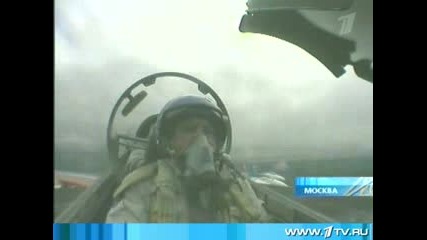 Russian Knights Strizhi above the Red Sqware 