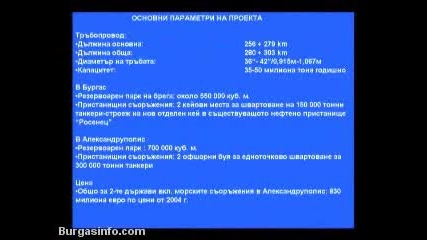 Burgas - Alexandroupolis pipeline Burgas - Aleksandrupolis