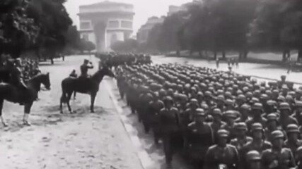 German Victory March Through Paris june 1940 卐 Parade deutscher Truppen Pariser Einz