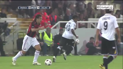 Pirlo Incredible Goal vs Parma 0 - 1 Ac Milan 