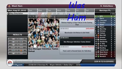 West Ham Fifa 13 Carrier Mode S1 ep1 :) Super
