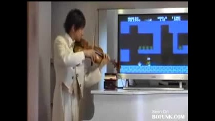 Супер Марио с цигулка!