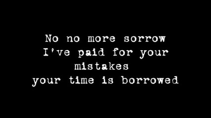 No More Sorrow Lyrics 
