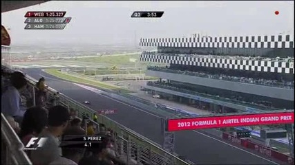 Формула1 - Индия 2012 - Квалификация - Част 3 [ 4 ] - Sky Sports F1