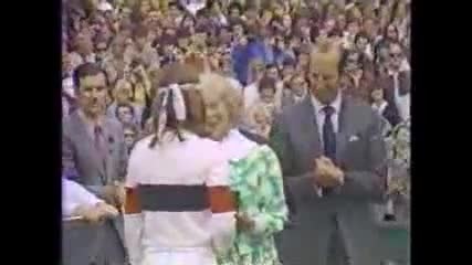 Chris Evert Lloyd vs Hana Mandlikova 1981 Wimbledon Final part 4