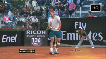 Nadal vs Ferrer - Rome 2013 - Part 1!