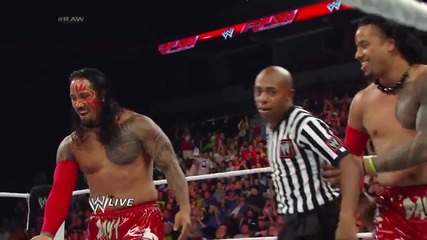 The Usos vs. Damien Sandow & Fandango- Raw, June 9, 2014