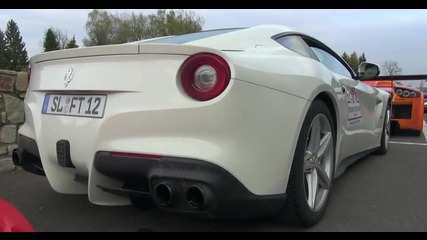 Ferrari F12 Berlinetta Cold Engine Start Up + Revs