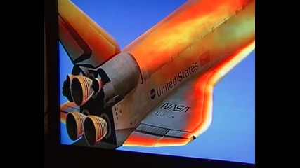 Space shuttle Atlantis burning - Fsx