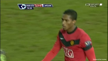 Манчестър Юнайтед 5 - 0 Уигън Валенсия Супер Гол *hq*