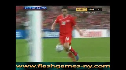 Евро 2008 - Швейцария - Португалия 1:0
