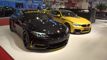 Manhart Bmw M4 Mh4 550 Coupe and Bmw M235i at Essen Motor Show 2014
