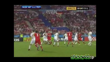 Австрия 1 - 1 Полша Гол От Дузпа