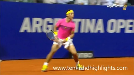 Rafael Nadal vs Federico Delbonis - Amazing Point - Buenos Aires 2015