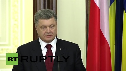Ukraine: "We don't want to freeze the conflict, but de-escalate it"- Poroshenko
