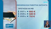 660 евро минимална заплата през 2027 г. залага Министерството на финансите