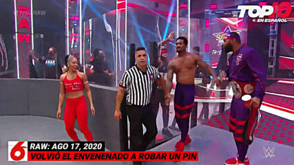 Top 10 Mejores Momentos de Raw En Español: WWE Top 10, Ago 17, 2020