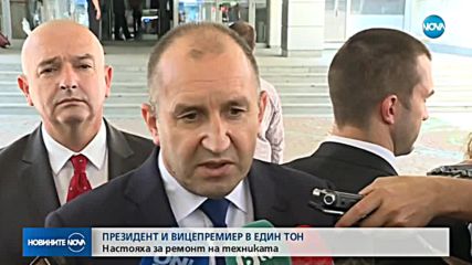 Румен Радев и Каракачанов посетиха Алексей Каменов във ВМА