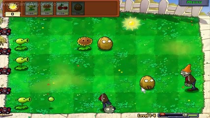 Plants vs Zombies level 1-4