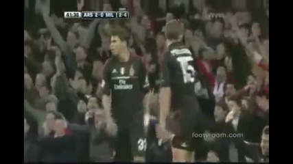 Arsenal vs Ac Milan 3-0 All Goals Highlights (uefa Champions League) 06.03.2012
