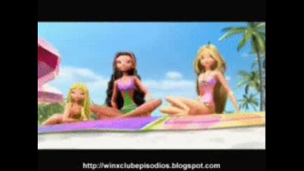 Winx on the beach 