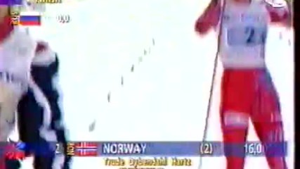 Womens 4x5km Relay at World Championship 1997 Trondheim